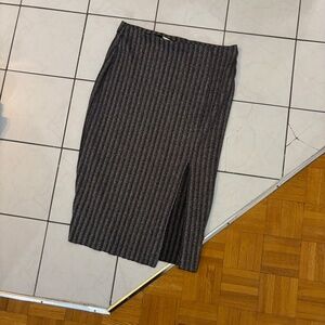 H&M glitter ribbed skirt - split leg stretchy